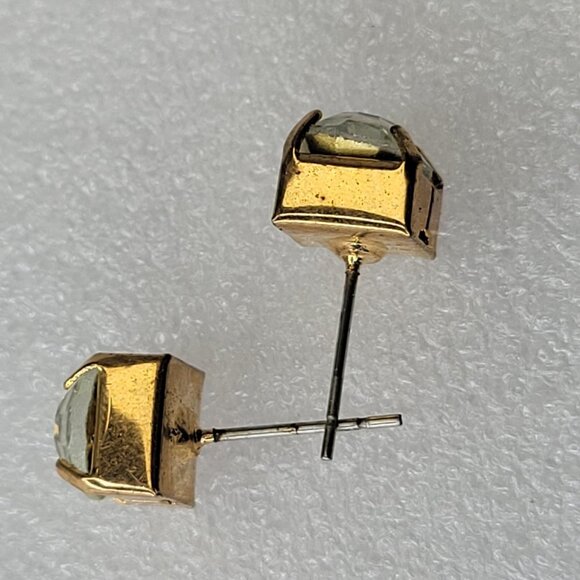 Square Shaped Prong Stud Mini Earrings - Picture 6 of 13